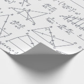 Wiskunde Berekeningen Illustraties School Teacher Cadeaupapier (Hoek)