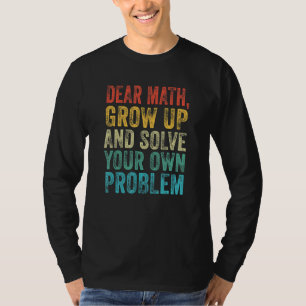 Wiskunde Beste Wiskunde Leraar Student Meme Vintag T-shirt