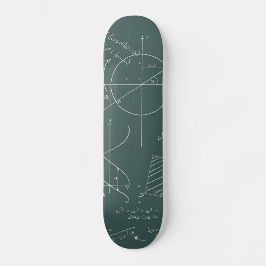 Wiskunde-bord Skateboard (Voorkant)