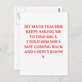 WISKUNDE BRIEFKAART (Voorkant / Achterkant)