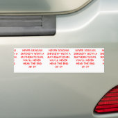 wiskunde bumpersticker (Op auto)