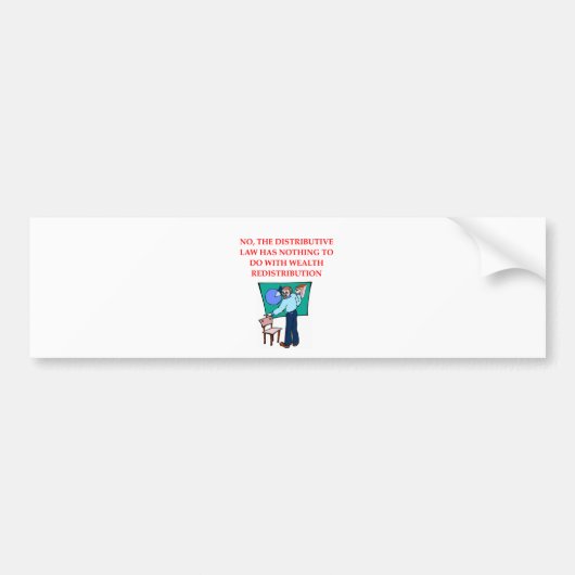 WISKUNDE BUMPERSTICKER (Voorkant)