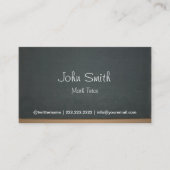 Wiskunde: Chalkboard Professional Visitekaartje (Voorkant)