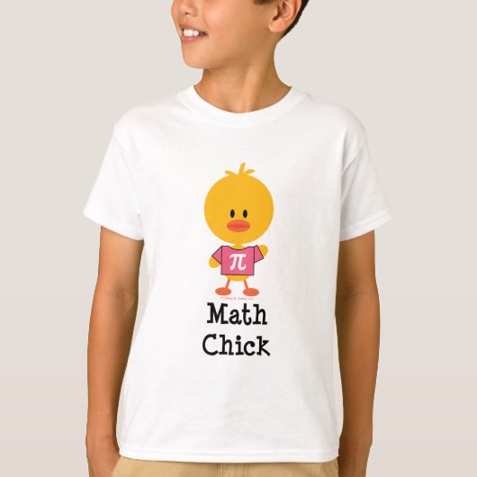 Wiskunde Chick Kinder T-shirt (Voorkant)
