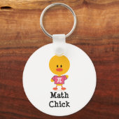 Wiskunde Chick Sleutelhanger (Voorkant)