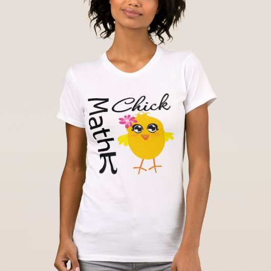 Wiskunde Chick T-shirt (Voorkant)