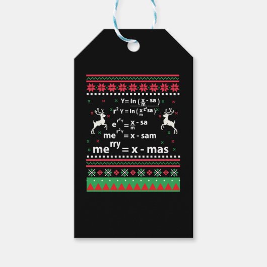 WISKUNDE CHRISTMAS CADEAULABEL (Voorkant)