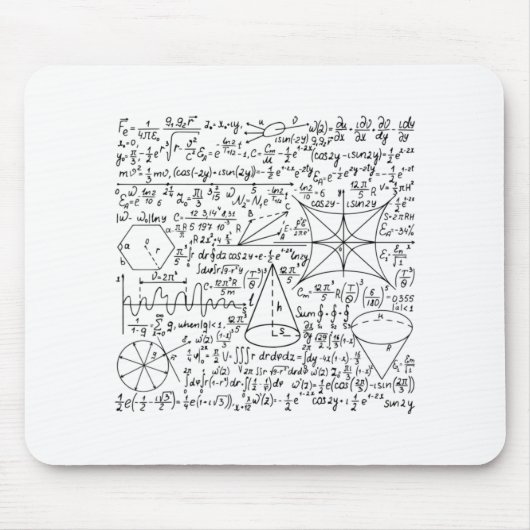 Wiskunde Cool Quadratic Formule Geek Nerd Mat Muismat (Voorkant)