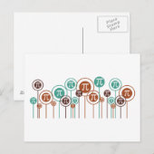 Wiskunde Daisies Briefkaart (Voorkant / Achterkant)