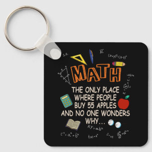 Wiskunde de enige plek waar mensen 55 appelthee ko sleutelhanger