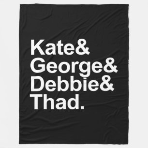 Wiskunde Detectives - Kate, George, Debbie en Thad Fleece Deken