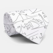 Wiskunde diagrammen en formules patroon stropdas (Opgerold)