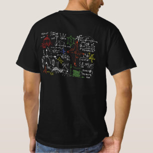 Wiskunde docent Formulas Cheat Sheet Cool Geek Ner T-shirt