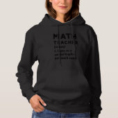 Wiskunde docent hetzelfde als normale leraar veel hoodie (Voorkant)