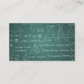 Wiskunde docent Privélessen Visitekaartje (Achterkant)