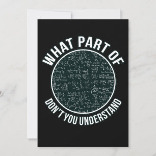 Wiskunde docent Sarcasm wiskunde Wiskunde student Bedankkaart