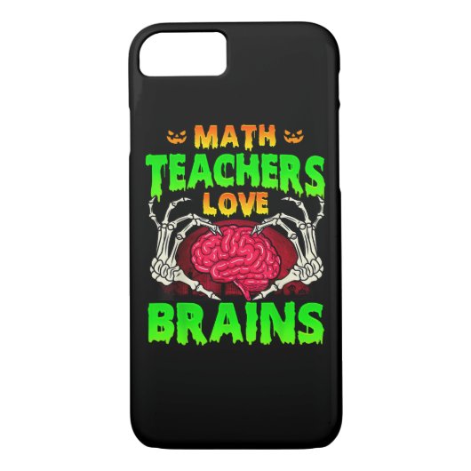 Wiskunde Docenten Hersenen Skelet Hand Hart Hallow Case-Mate iPhone Case (Achterkant)
