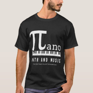 Wiskunde en muziek geïnspireerd t-shirt
