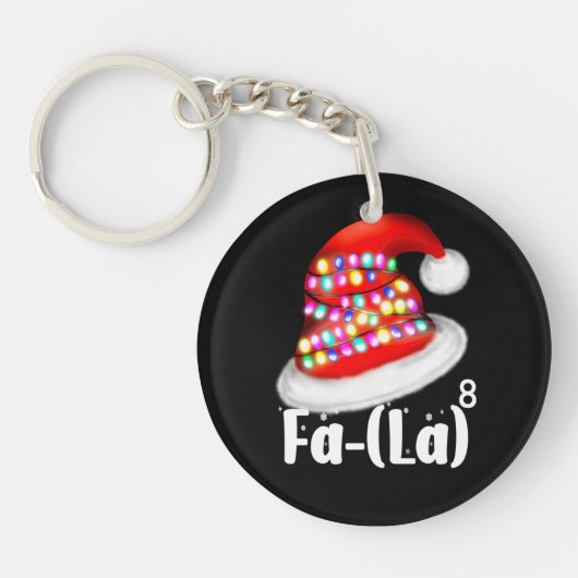 Wiskunde Fa-La, Grappig Xmas Pet voor Wiskunde lie Sleutelhanger (Voorkant)