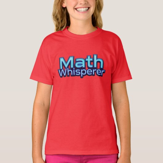 Wiskunde Fluisteraar T-shirt (Voorkant)