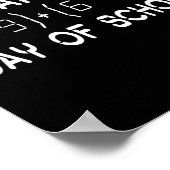 Wiskunde Formula 100 dagen van de school Wiskunde  Poster (Hoek)