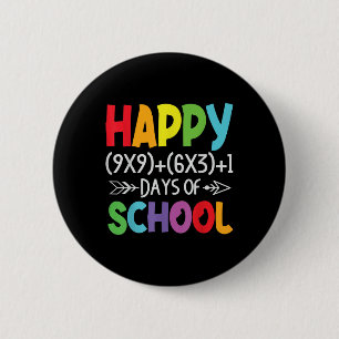 Wiskunde Formula 100 Days of School Gifts Wiskunde Ronde Button 5,7 Cm