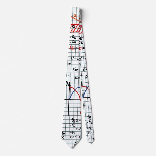 Wiskunde Formulagetallen Stropdas (Voorkant)