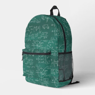Wiskunde Formulas Geek Green Bedrukte Rugzak