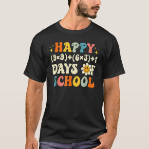 Wiskunde Formule 100 dagen schoolleraar-schoolmeis T-shirt
