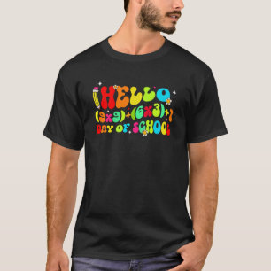 Wiskunde Formule 100 dagen van schoolgaande leerli T-shirt