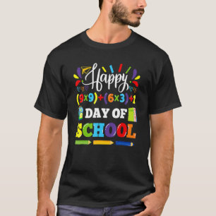 Wiskunde Formule 100e dag van scholieren Wiskunde T-shirt