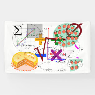 wiskunde formule natuurkunde school spandoek