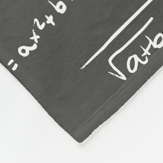 Wiskunde formules algebra nerd fleece deken (Hoek)