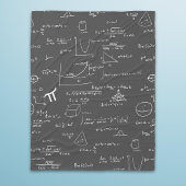 Wiskunde formules algebra nerd fleece deken