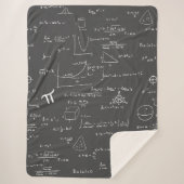 Wiskunde formules algebra nerd sherpa deken (Voorkant)