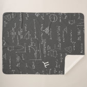 Wiskunde formules algebra nerd sherpa deken (Voorkant (horizontaal))