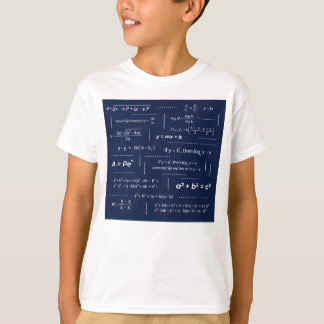 Wiskunde formules spiekbriefje t-shirt