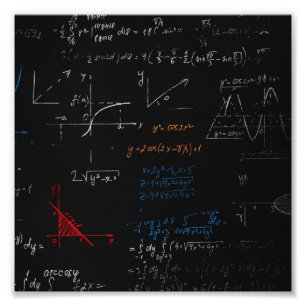 Wiskunde foto afdrukken afdruk