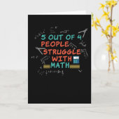 Wiskunde Funny Gezegde Mathematicus Kaart (Gele Bloem)