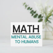 Wiskunde - Funny Quote Briefkaart (Staand voorkant)