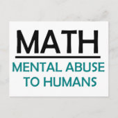 Wiskunde - Funny Quote Briefkaart (Voorkant)