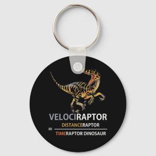 Wiskunde Geek Dinosaur Velociraptor Sleutelhanger