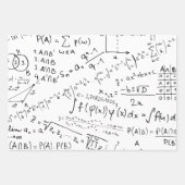 Wiskunde Geek, wiskundeoplosspatroon Inpakpapier Vel (Voorkant 3)