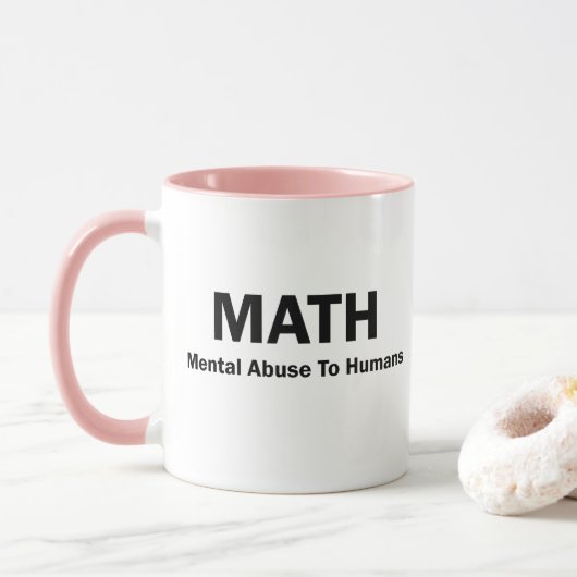 WISKUNDE Geestelijk misbruik bij de mens Mok (Met donut)