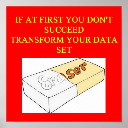 wiskunde gegevensset poster (Voorkant)