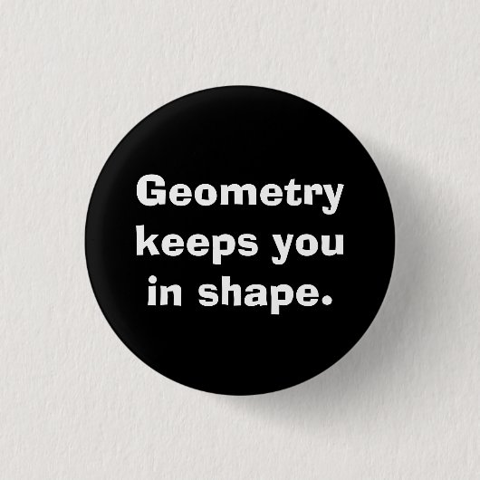 Wiskunde Geometry Button (Voorkant)