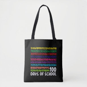 Wiskunde Getallen 100e Dag van School Leraar Kinde Draagtas