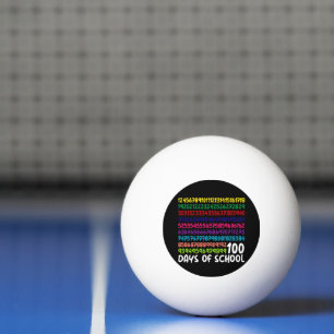 Wiskunde Getallen 100e Dag van School Leraar Kinde Pingpongballen