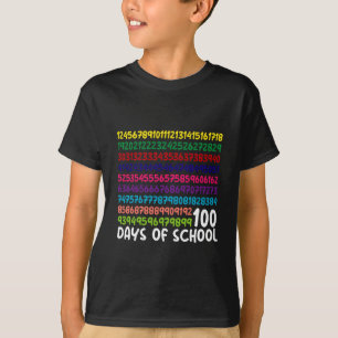 Wiskunde Getallen 100e Dag van School Leraar Kinde T-shirt