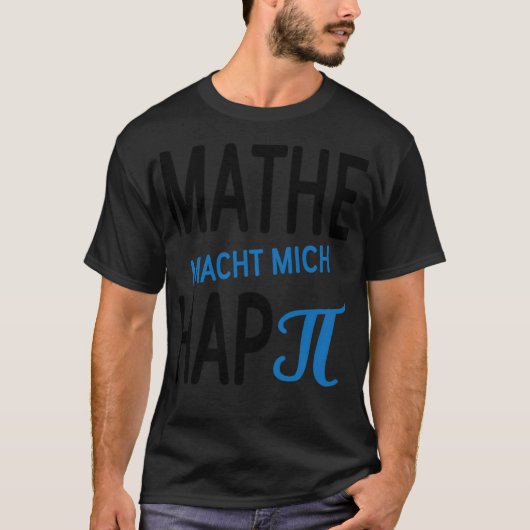 Wiskunde gezegde Gelukkig schoolwater T-shirt (Voorkant)